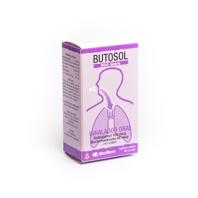BUTOSOL SALBUTAMOL BECLOMETASONA 100-50MCG INH 200 DOSIS